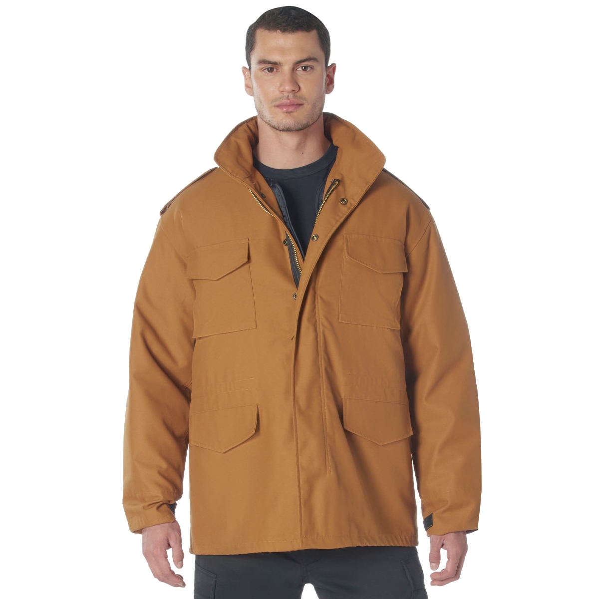 23178 Men M-65 Field Jacket, Work Brown - Small