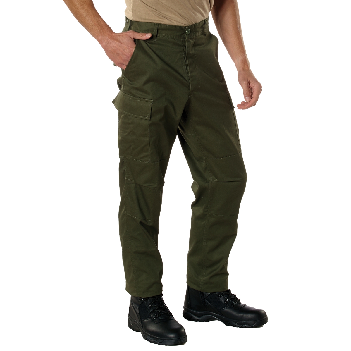 17788 Relaxed Fit Zipper Fly Battle Dress Uniform Pants, Olive Drab - Medium