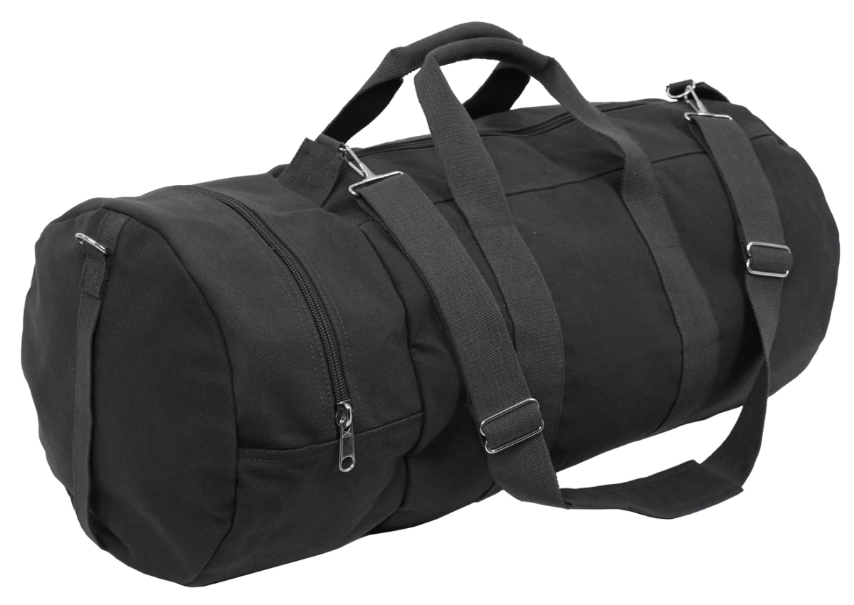 1263 Canvas Double-Ender Sports Bag, Black