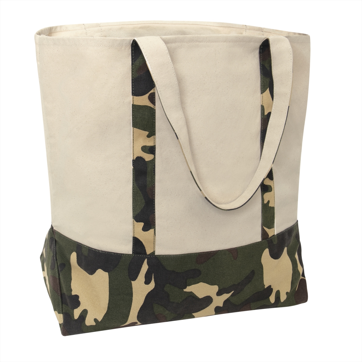 19485 Large Camo Canvas Tote Bag