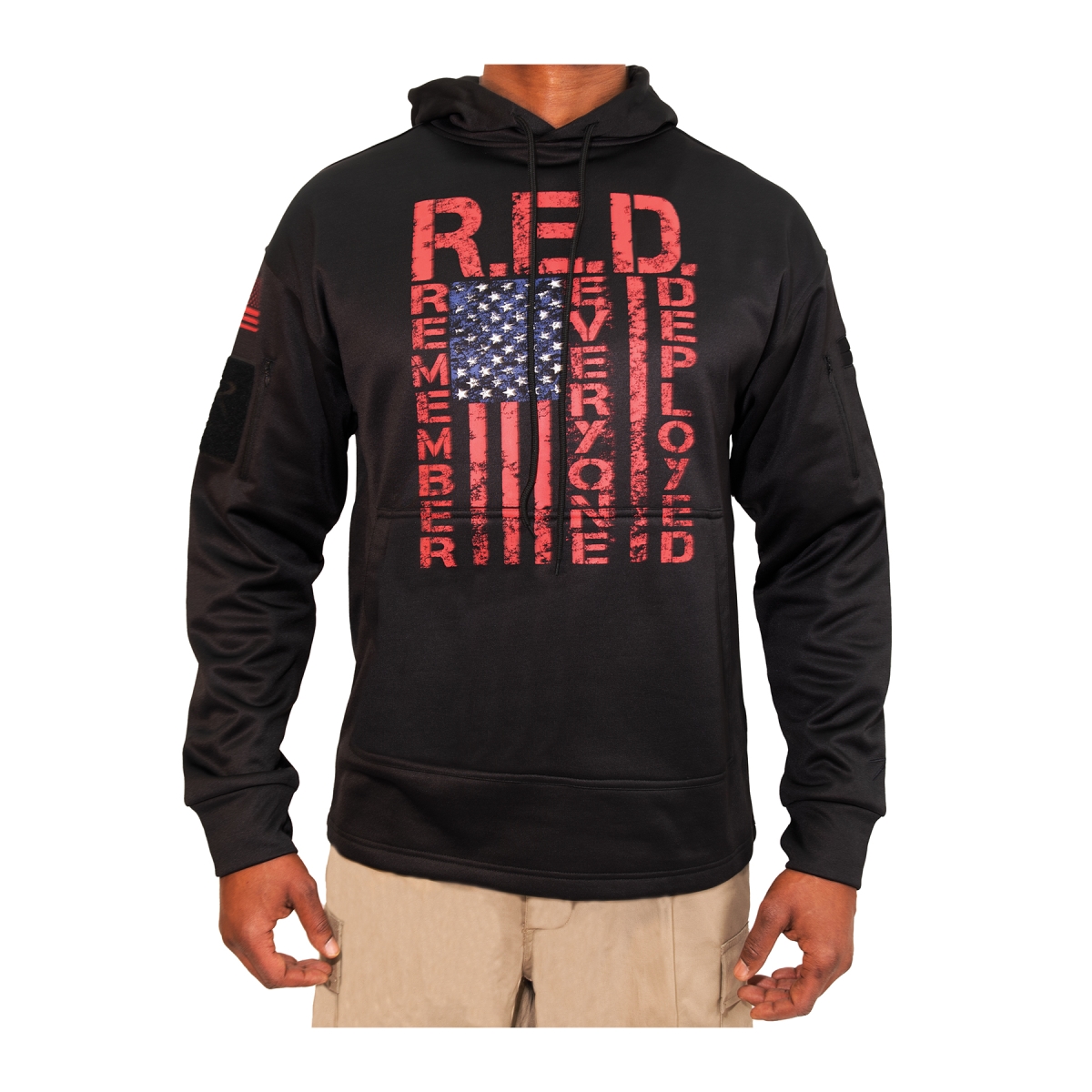 21212 Concealed Carry Remember Everyone Deployed Hoodie, Black - 3XL