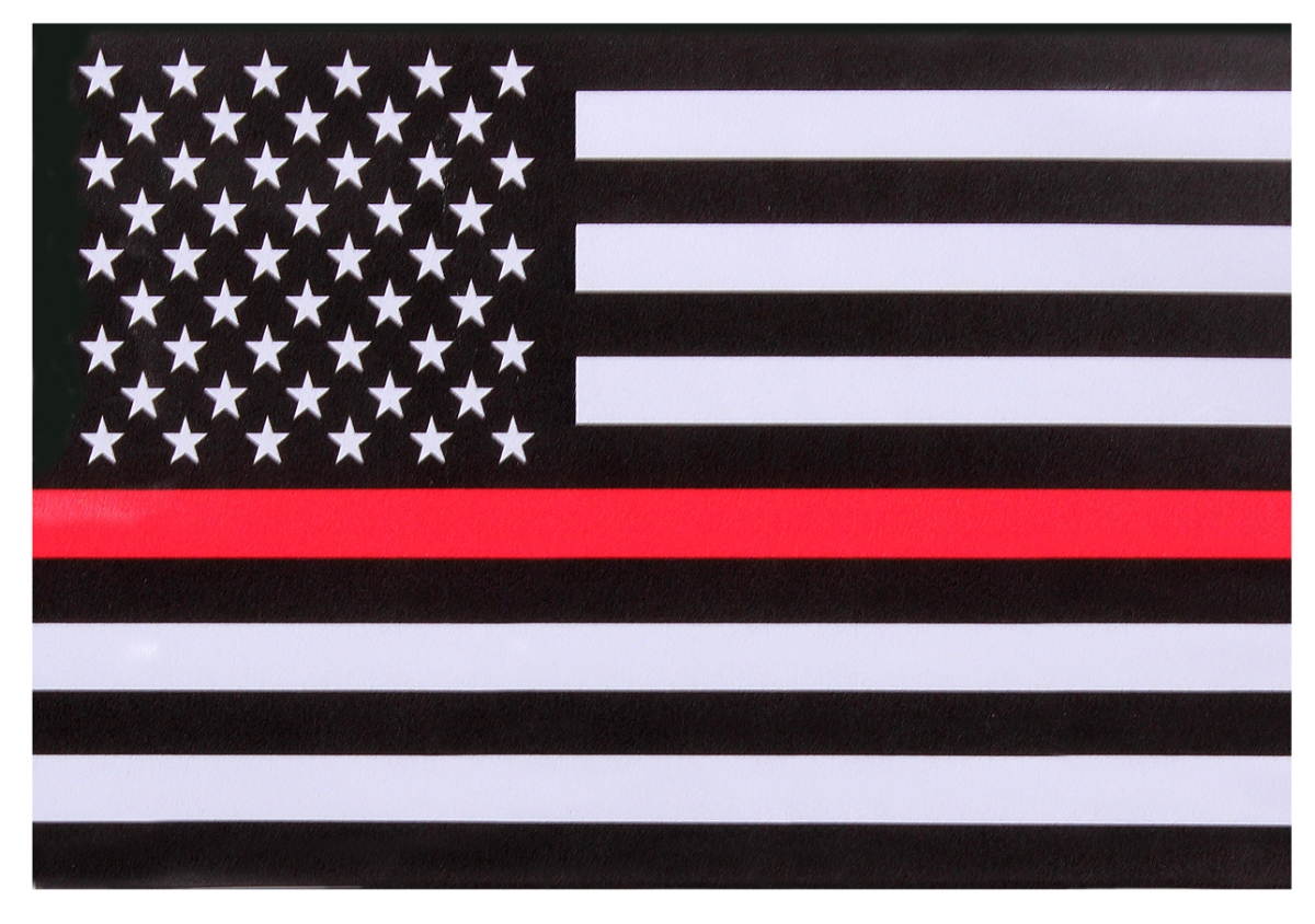 16987 Thin Red Line Flag Decal
