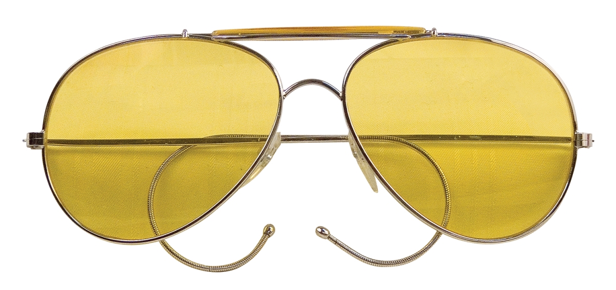 119 Aviator Air Force Style Sunglasses, Yellow
