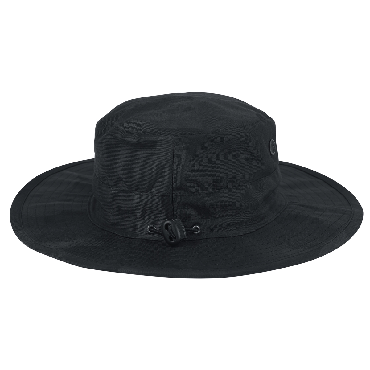 23261 Midnight Camo Adjustable Boonie Hat, Midnight Black Camo