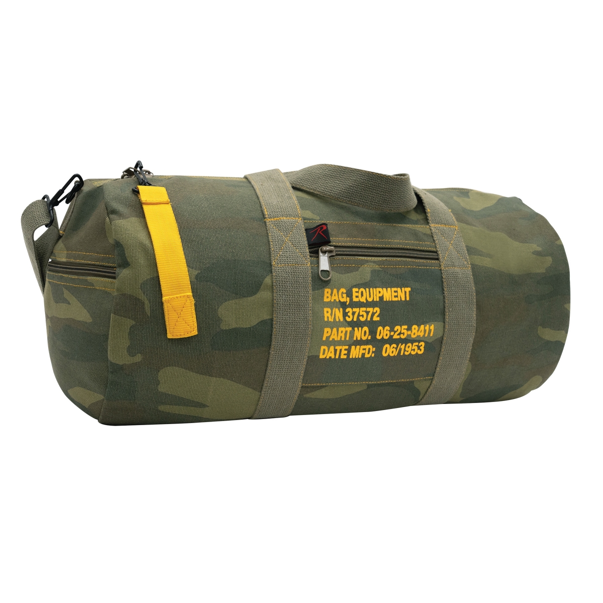30171 Canvas Equipment Bag, Woodland Camo - 19 in.