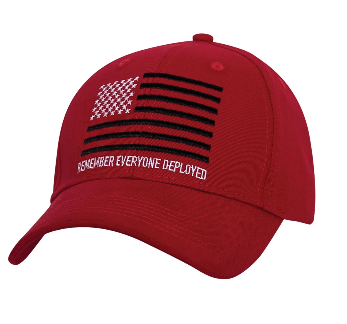 19098 Remember Everyone Deployed Low Profile Cap, Red