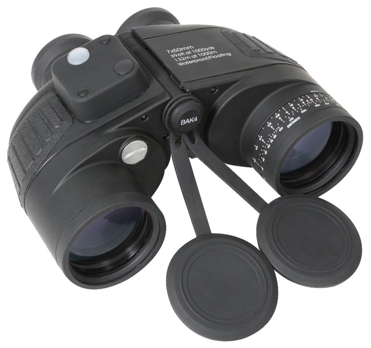 947 7 x 50 mm Military Type Binocular, Black