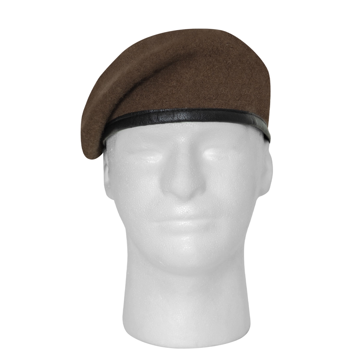 19045 G.I. Type Inspection Ready Beret Hat, Brown - Size 7