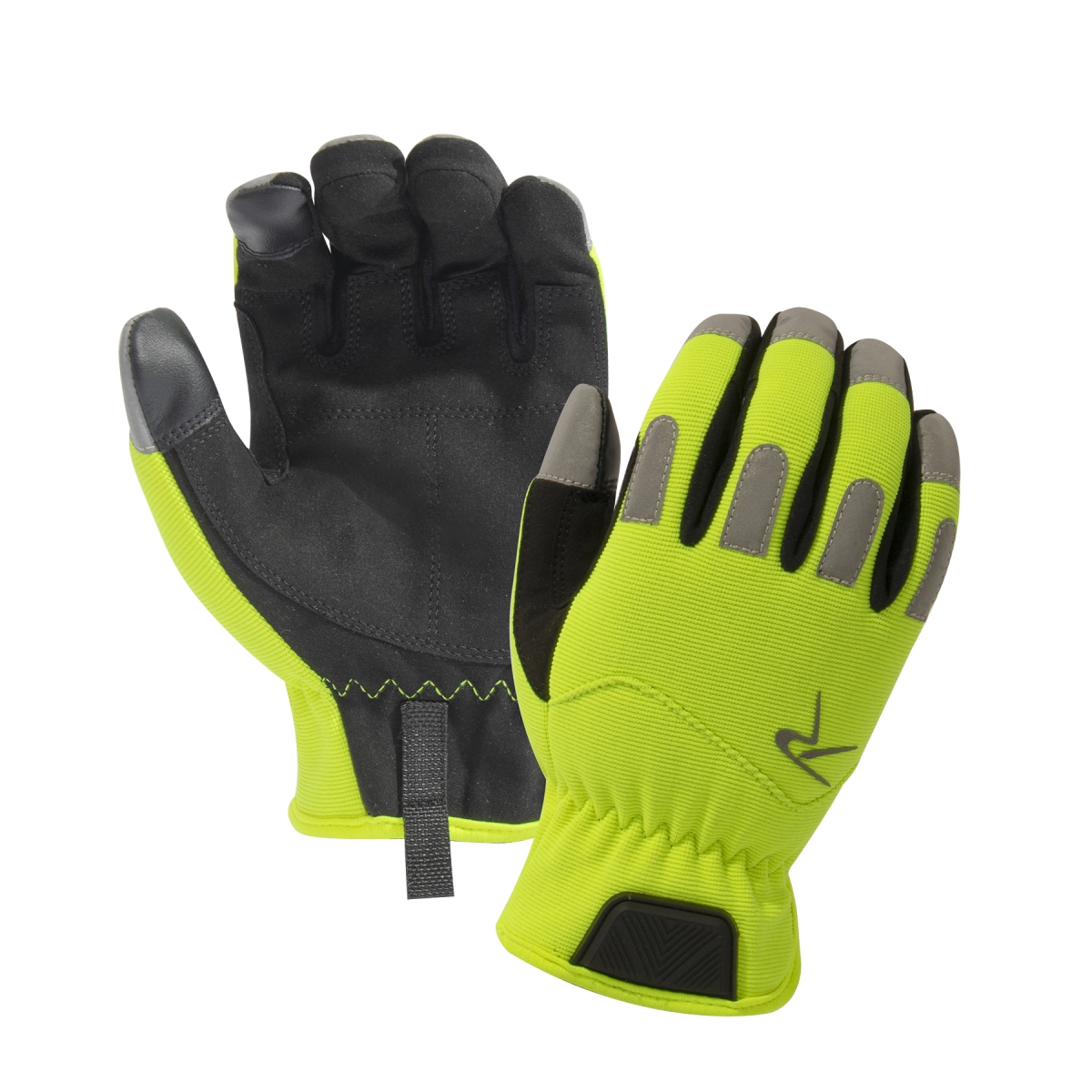 21105 Rapid Fit Duty Gloves, Safety Green - Extra Small