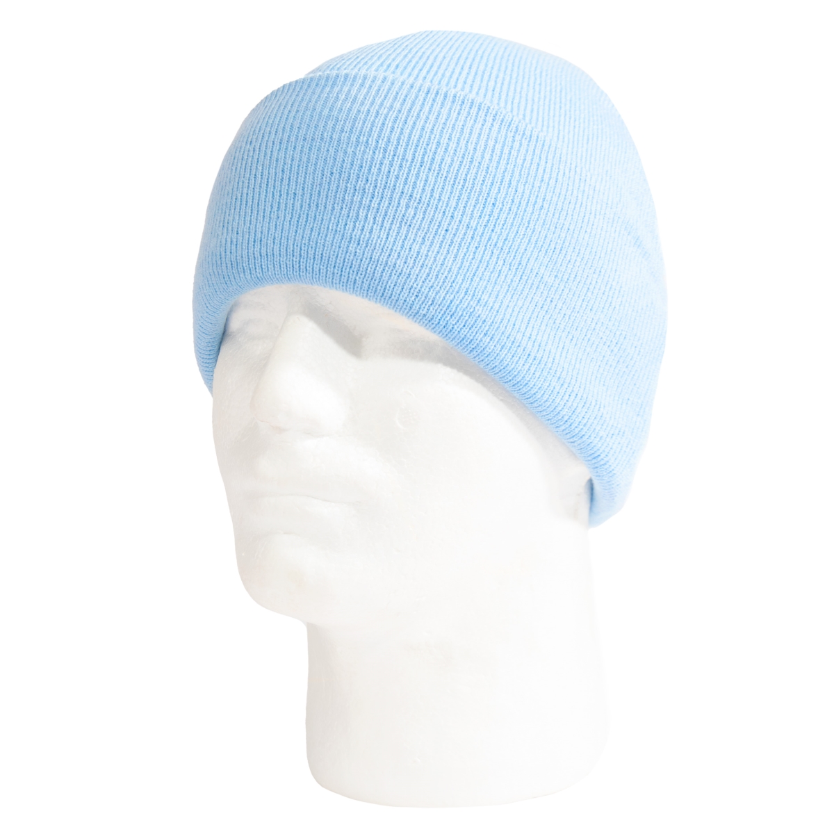 21700 Deluxe Fine Knit Watch Caps, Light Blue