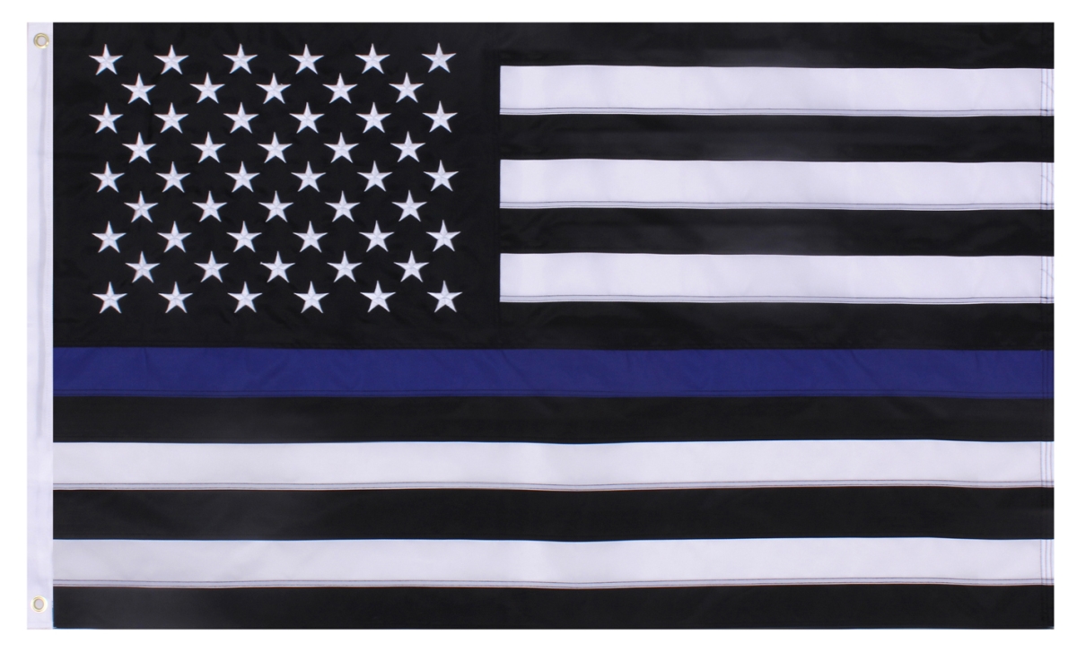 19942 5 x 8 ft. Deluxe Thin Blue Line Flag