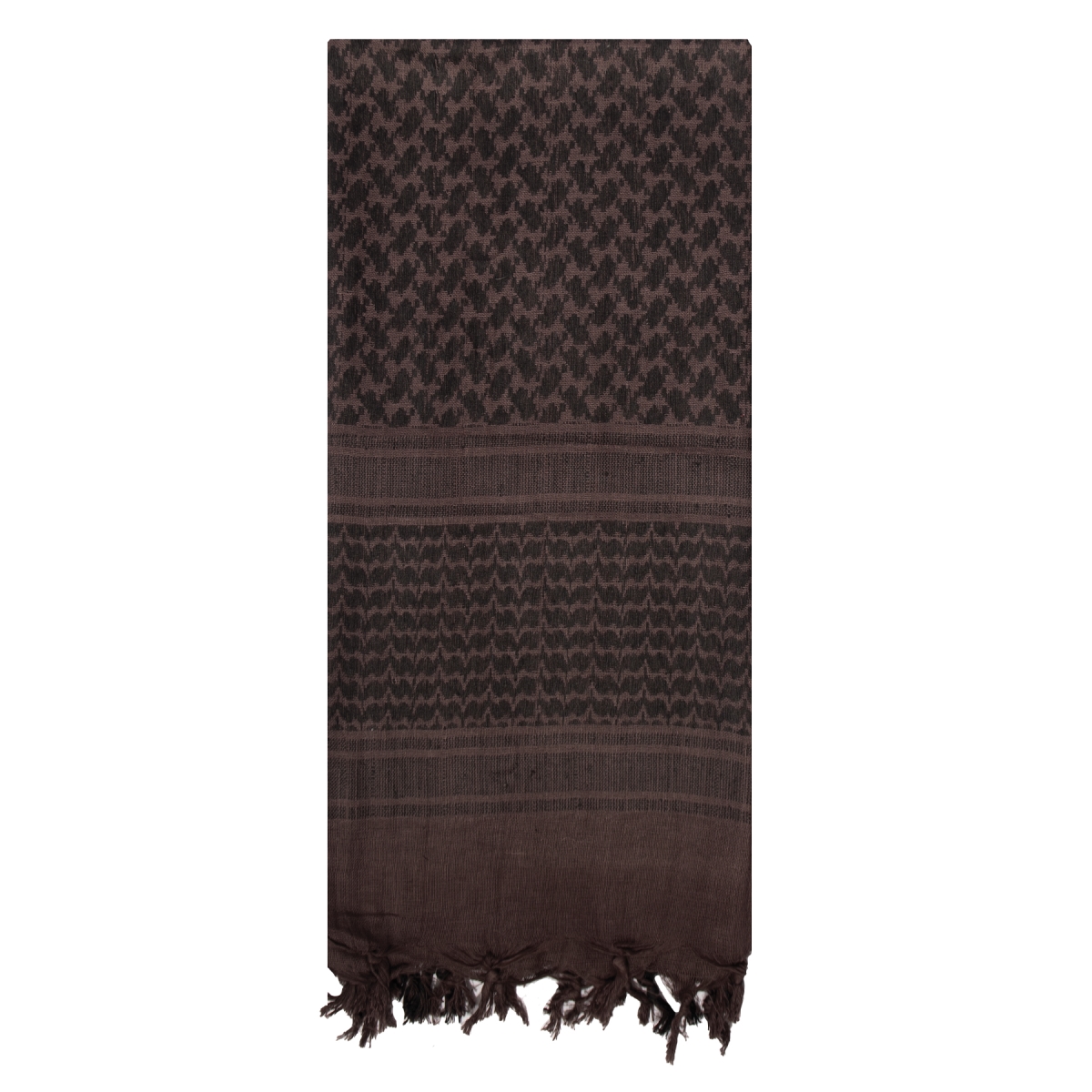 21966 Lightweight Shemagh Tactical Desert Keffiyeh Scarf, Black & Brown