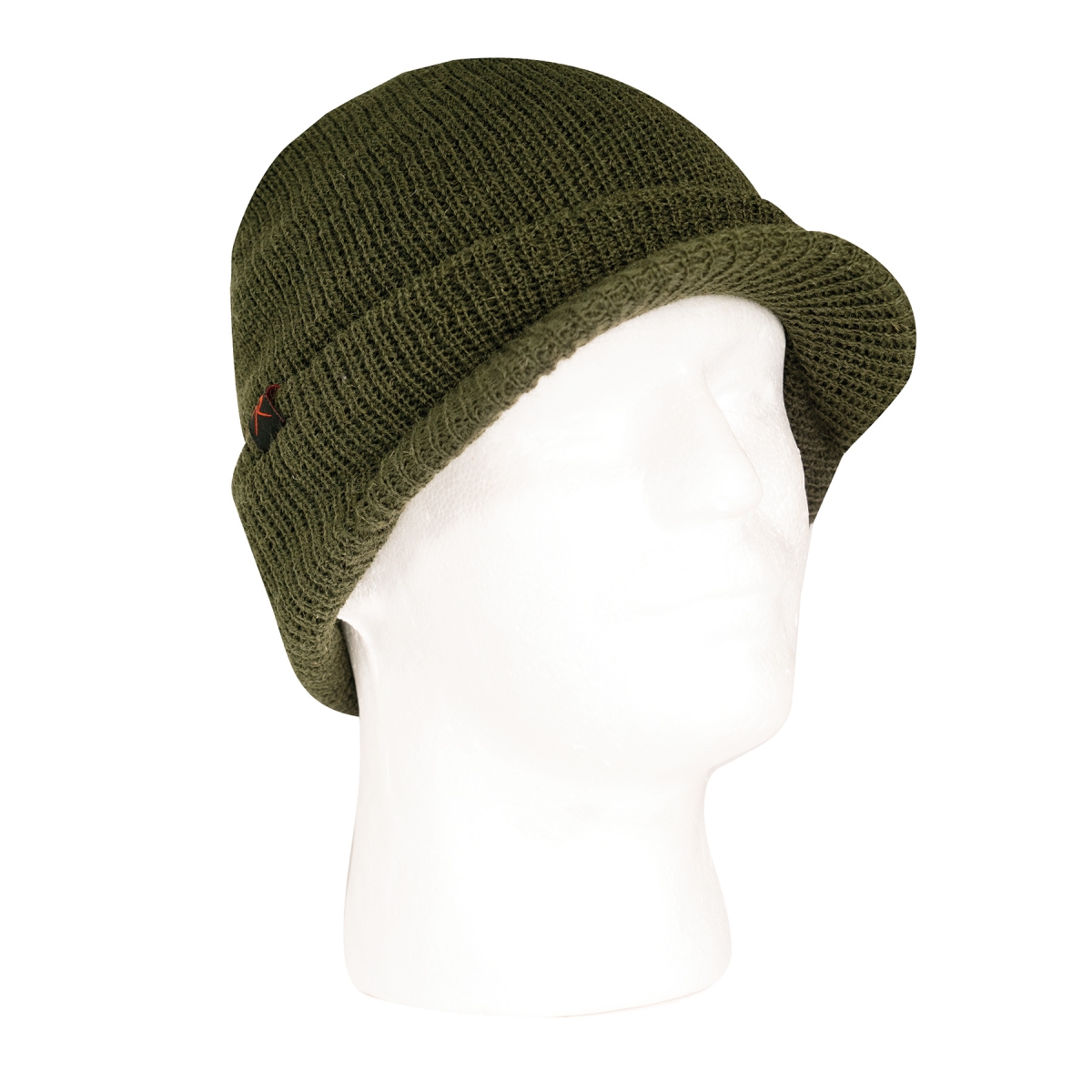 22171 Unisex Watch Caps with Brim, Olive Drab