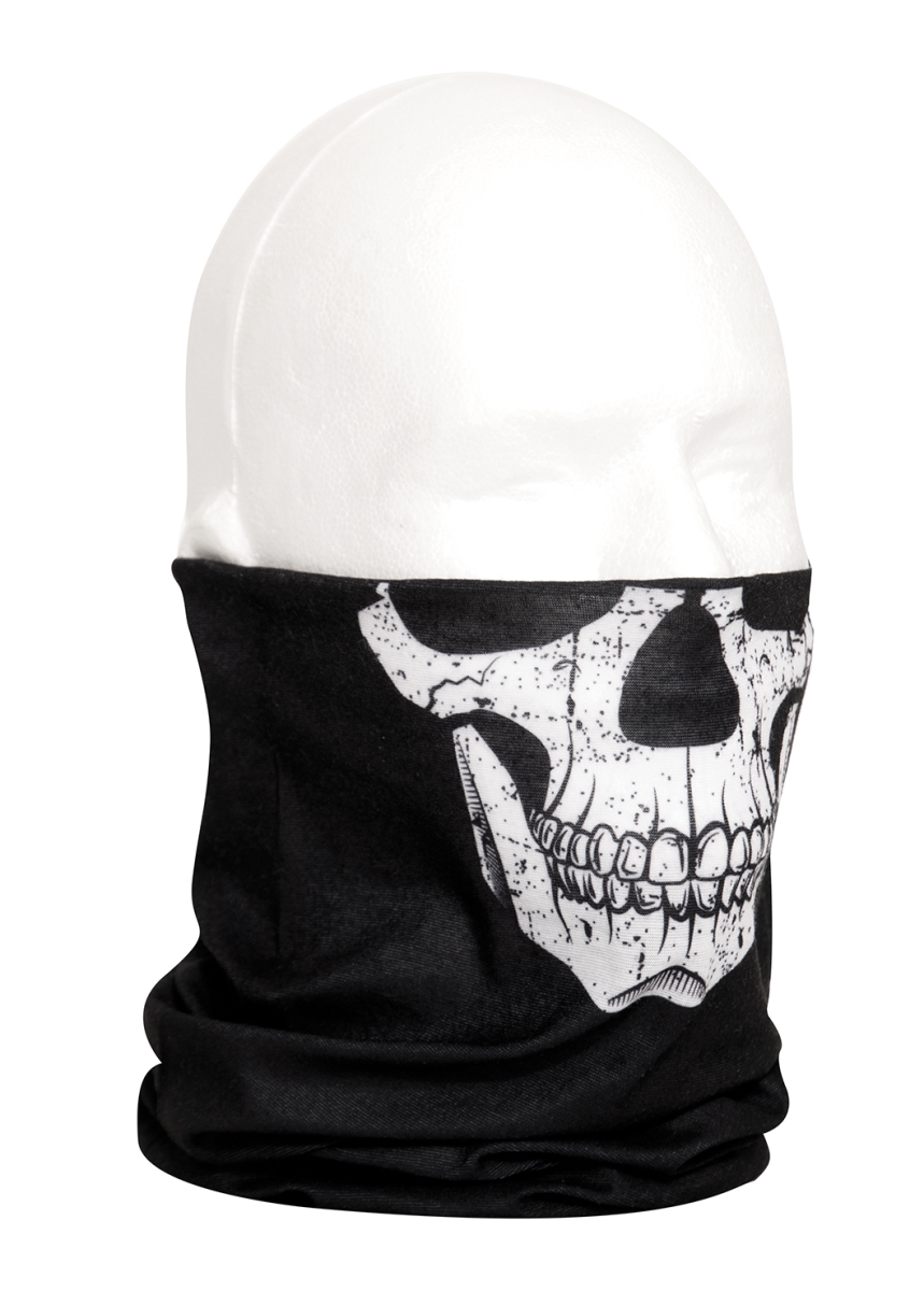 19905 Multi-Use Neck Gaiter & Face Covering Tactical Wrap, Skull Print