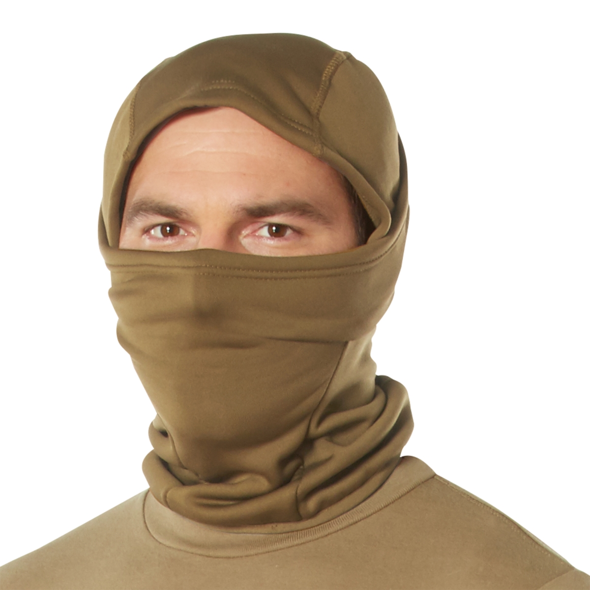 22512 Hinged Helmet Liner Balaclava, Coyote Brown