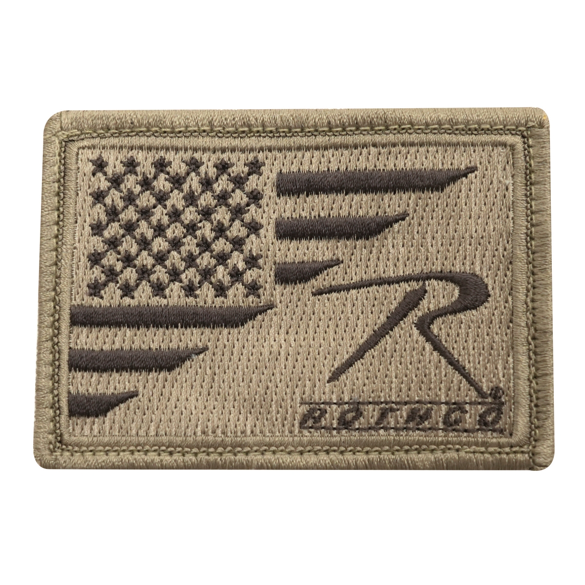 22591 Logo US Flag Patch, Coyote Brown