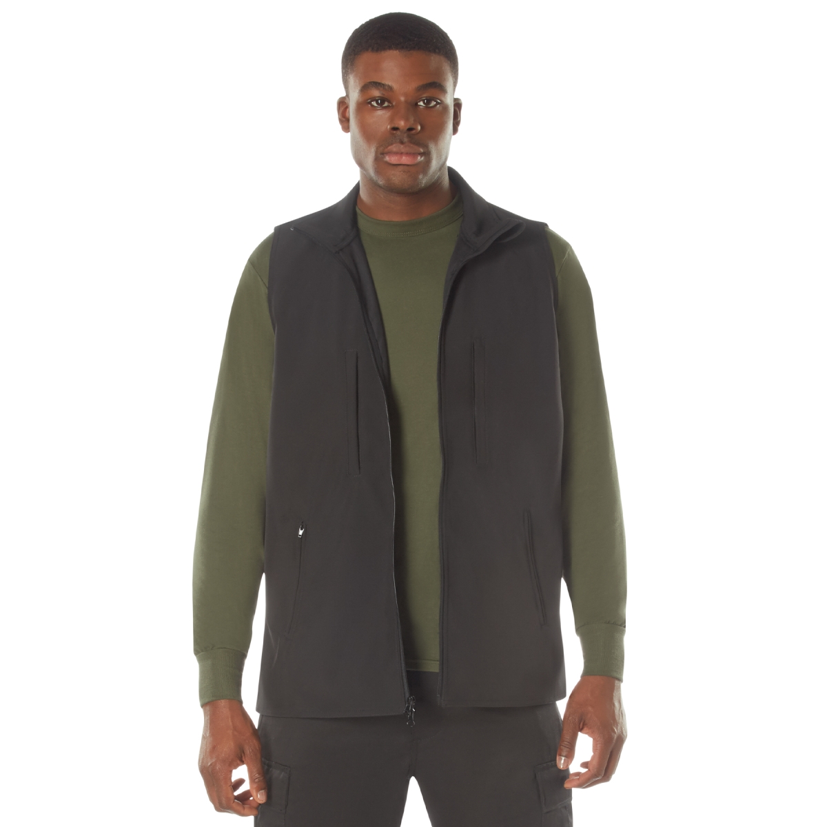 23564 V2 Concealed Carry Soft Shell Vest, Black - Large