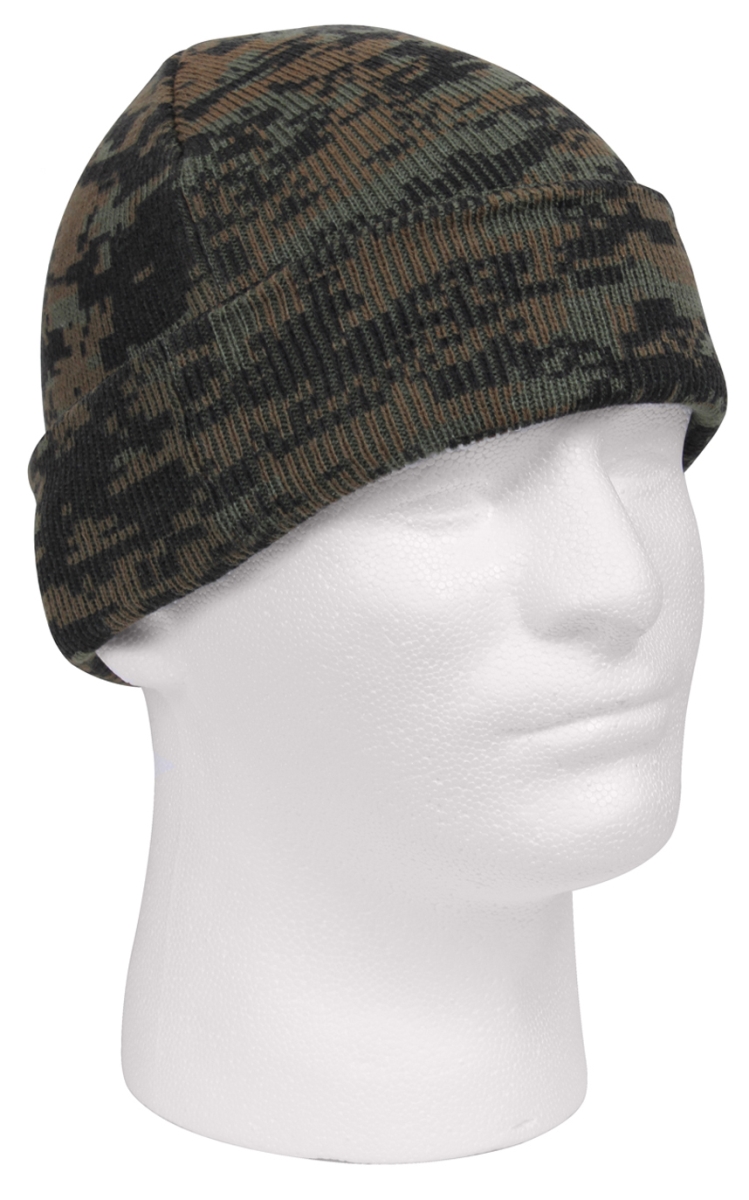 14603 Deluxe Camo Watch Caps, Woodland Digital Camo