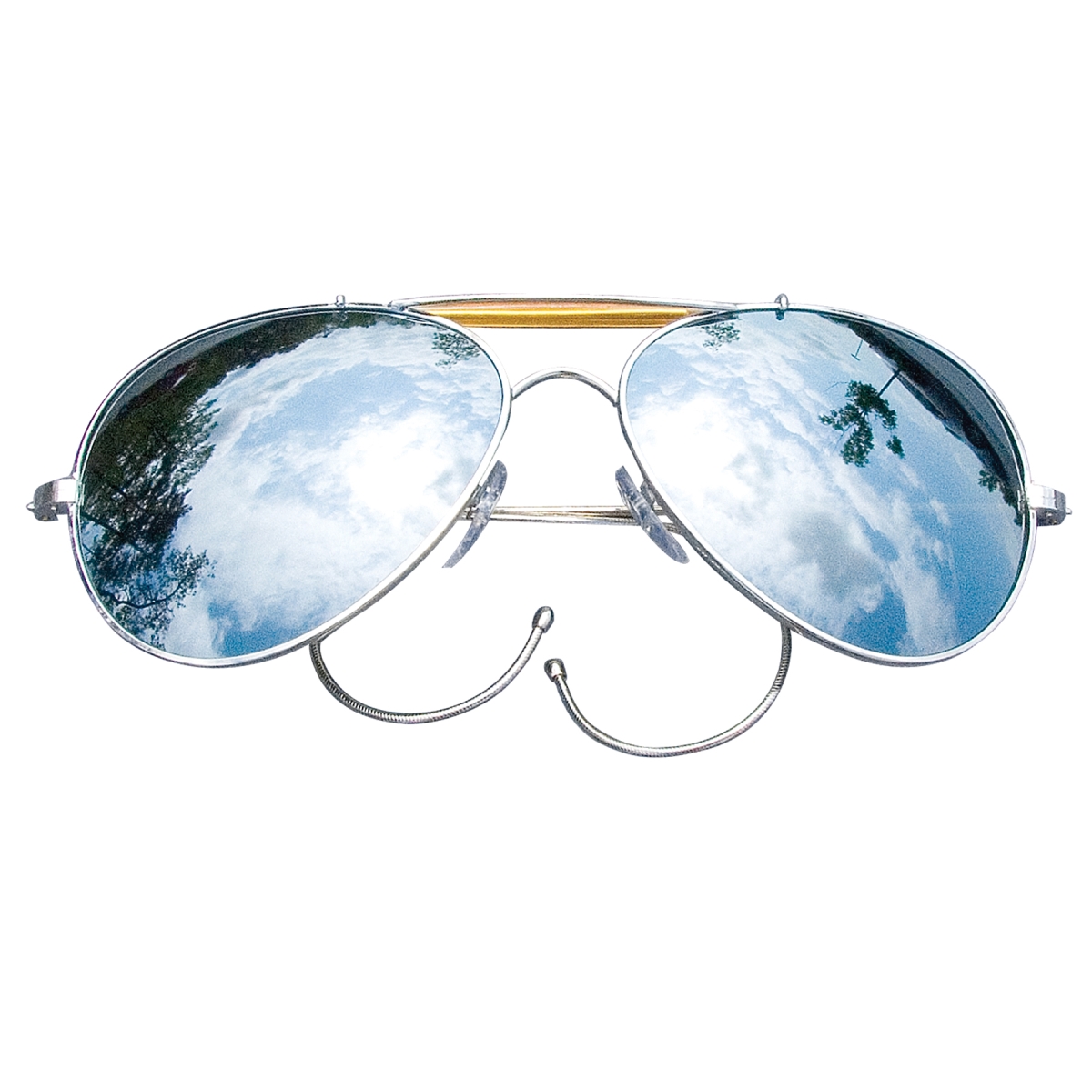 121 58 mm Aviator Air Force Style Sunglasses, Mirror