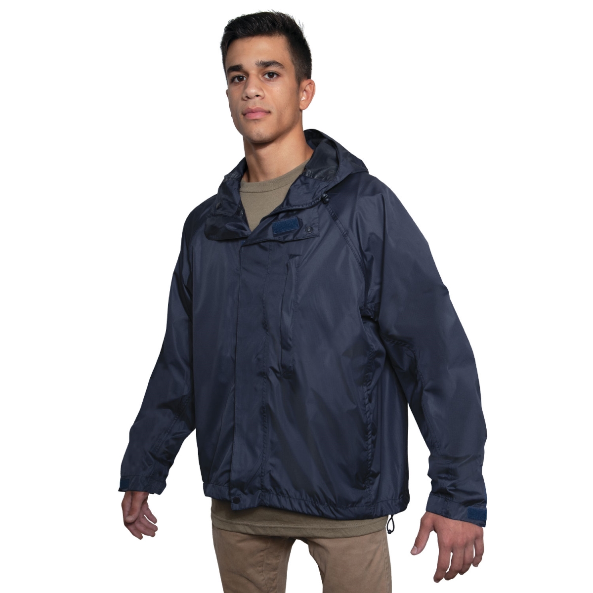 18842 Packable Rain Jacket, Navy Blue - Medium