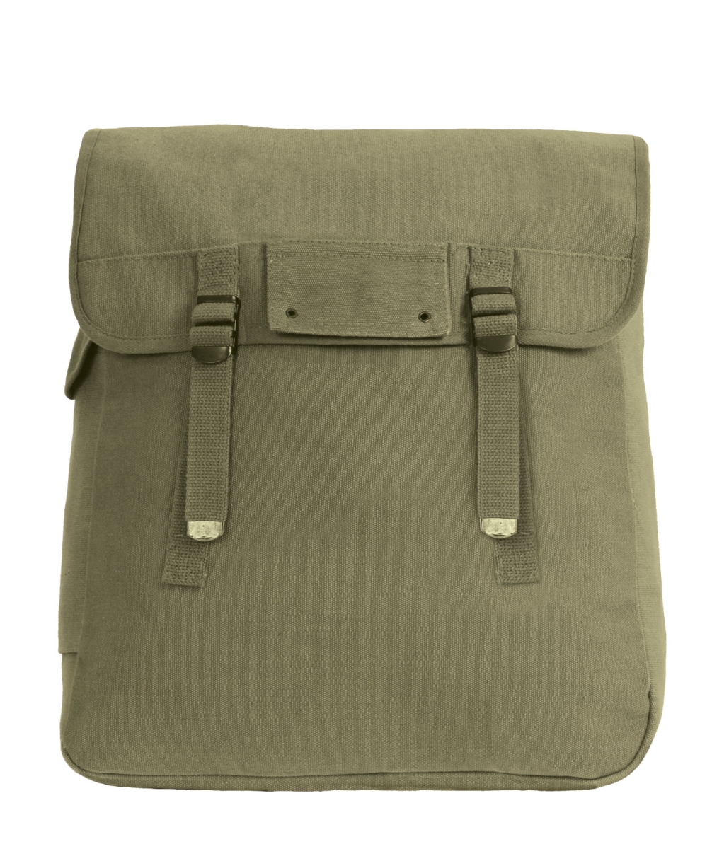 1243 Canvas Jumbo Musette Bag, Olive Drab