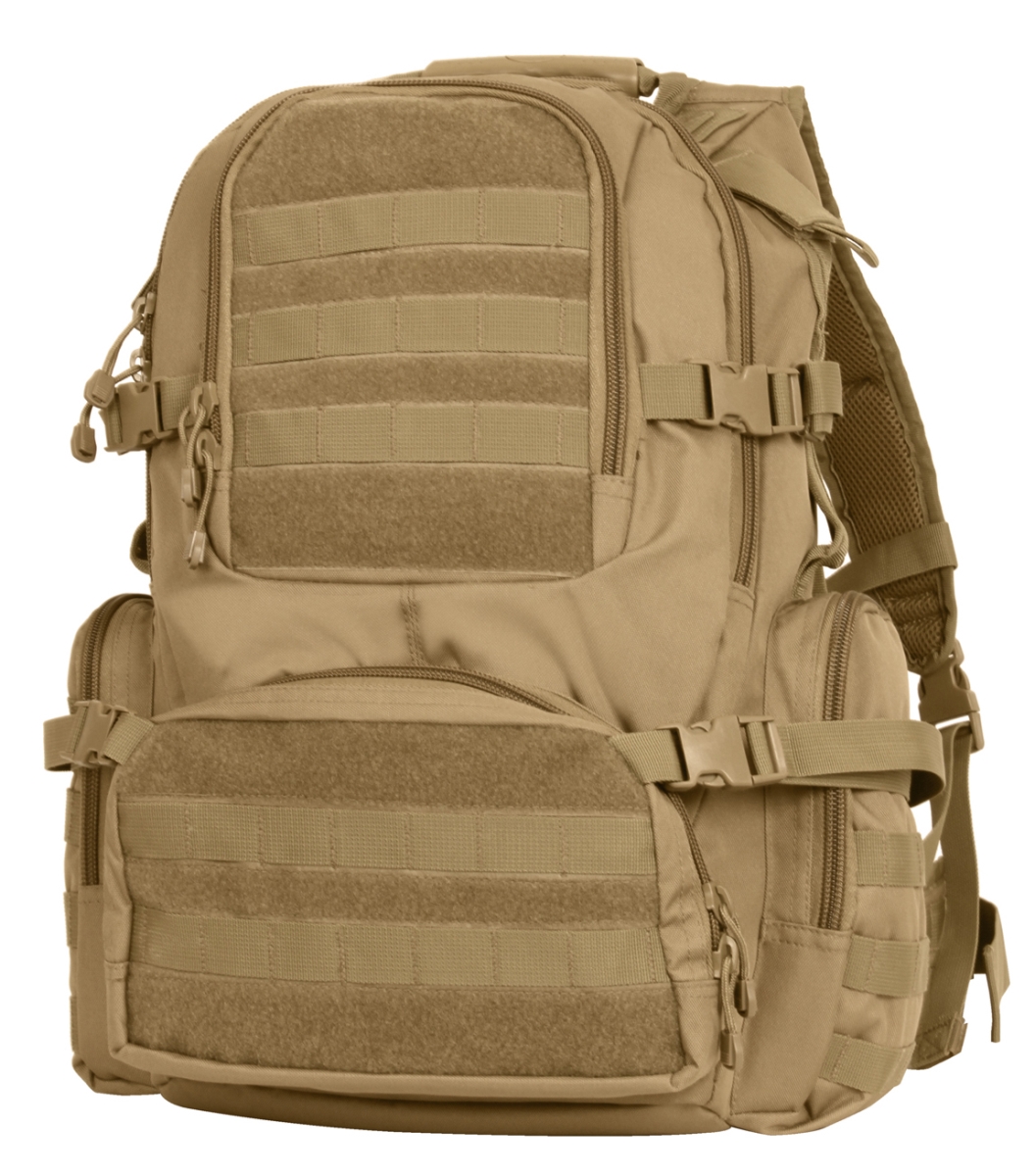 15087 Multi-Chamber Molle Assault Pack, Coyote Brown