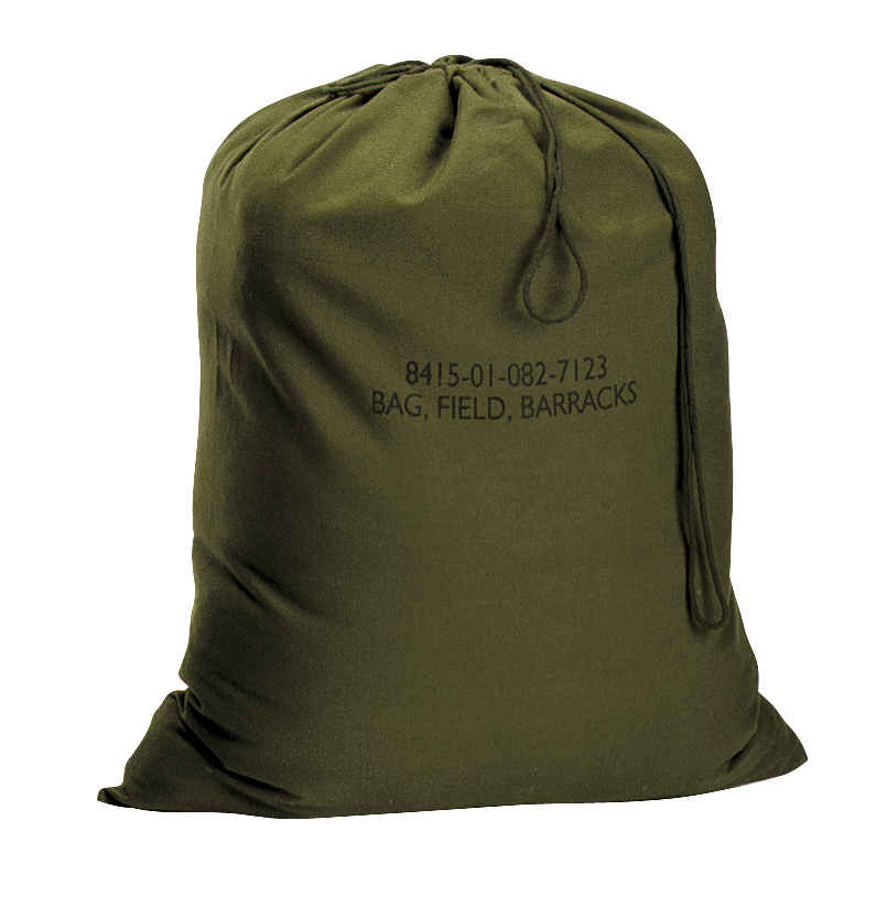 1408 24 x 32 in. Canvas Barracks Bag, Olive Drab
