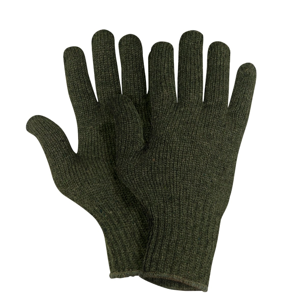 18932 Wool Glove Liners - Unstamped, Olive Drab - Medium
