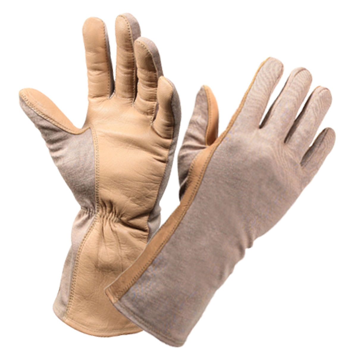 2241 G.I. Type Flame & Heat Resistant Flight Gloves, Desert Sand - Size 11