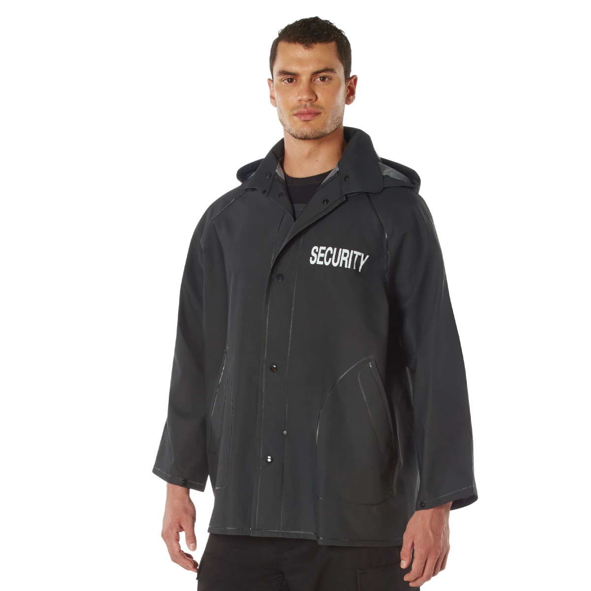 16266 Security Rain Jacket, Black - Large