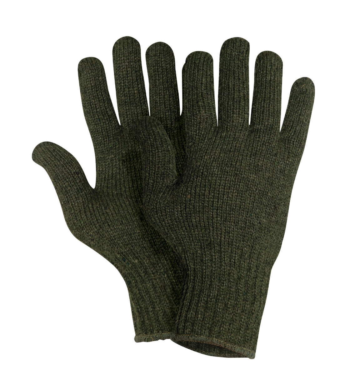 18934 Wool Glove Liners - Unstamped, Olive Drab - Large