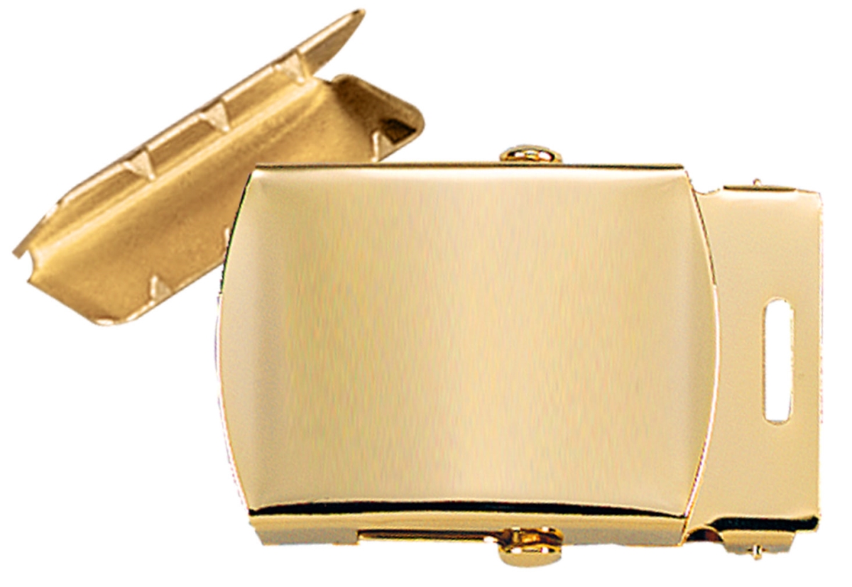 3079 G.I. Type Web Belts Buckle & Tip Pack, Brass