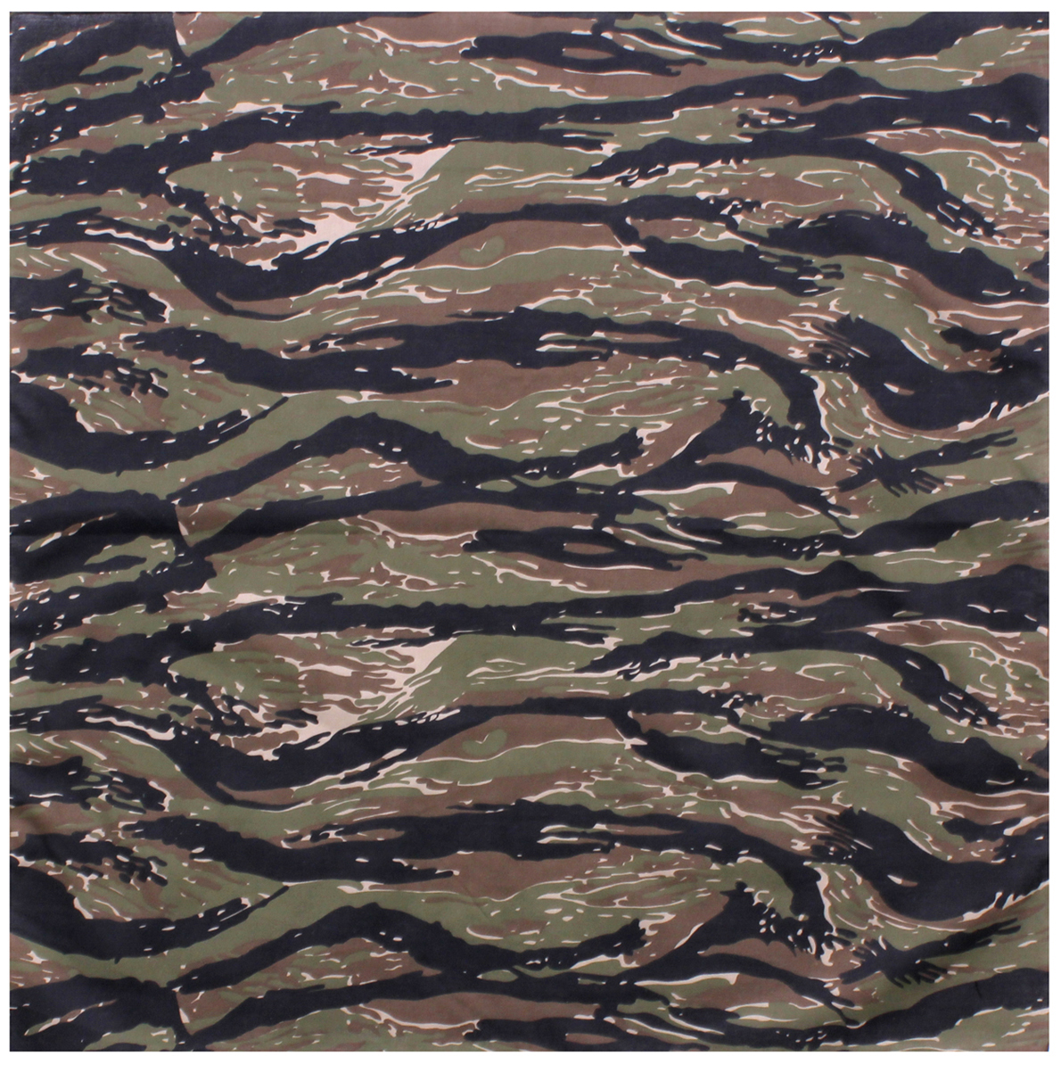 3121 27 x 27 in. Camo Bandana, Tiger Stripe Camo - Large