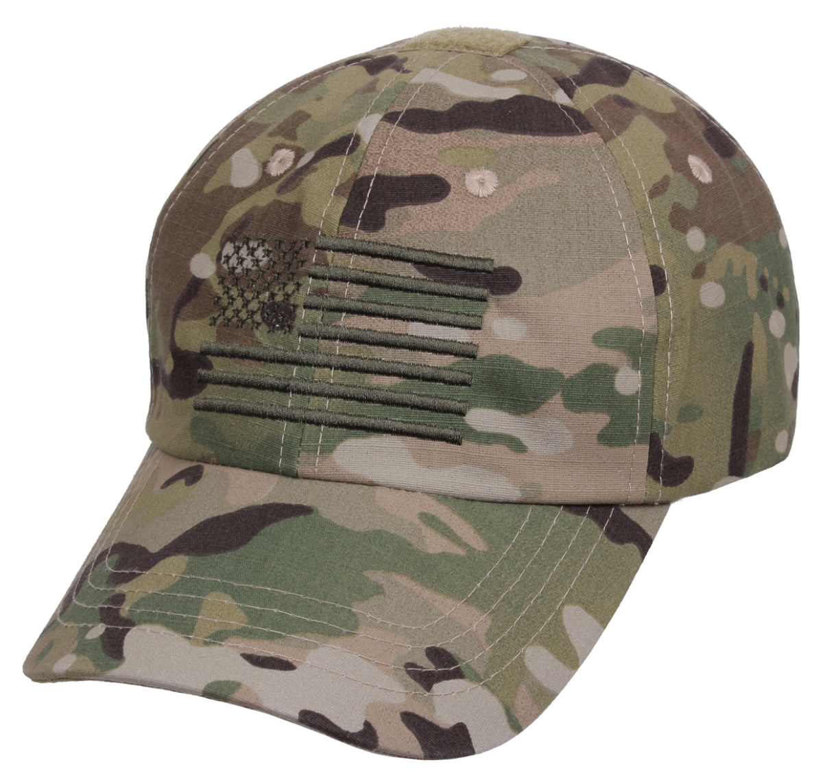 14539 Tactical Operator Caps with US Flag, MultiCam