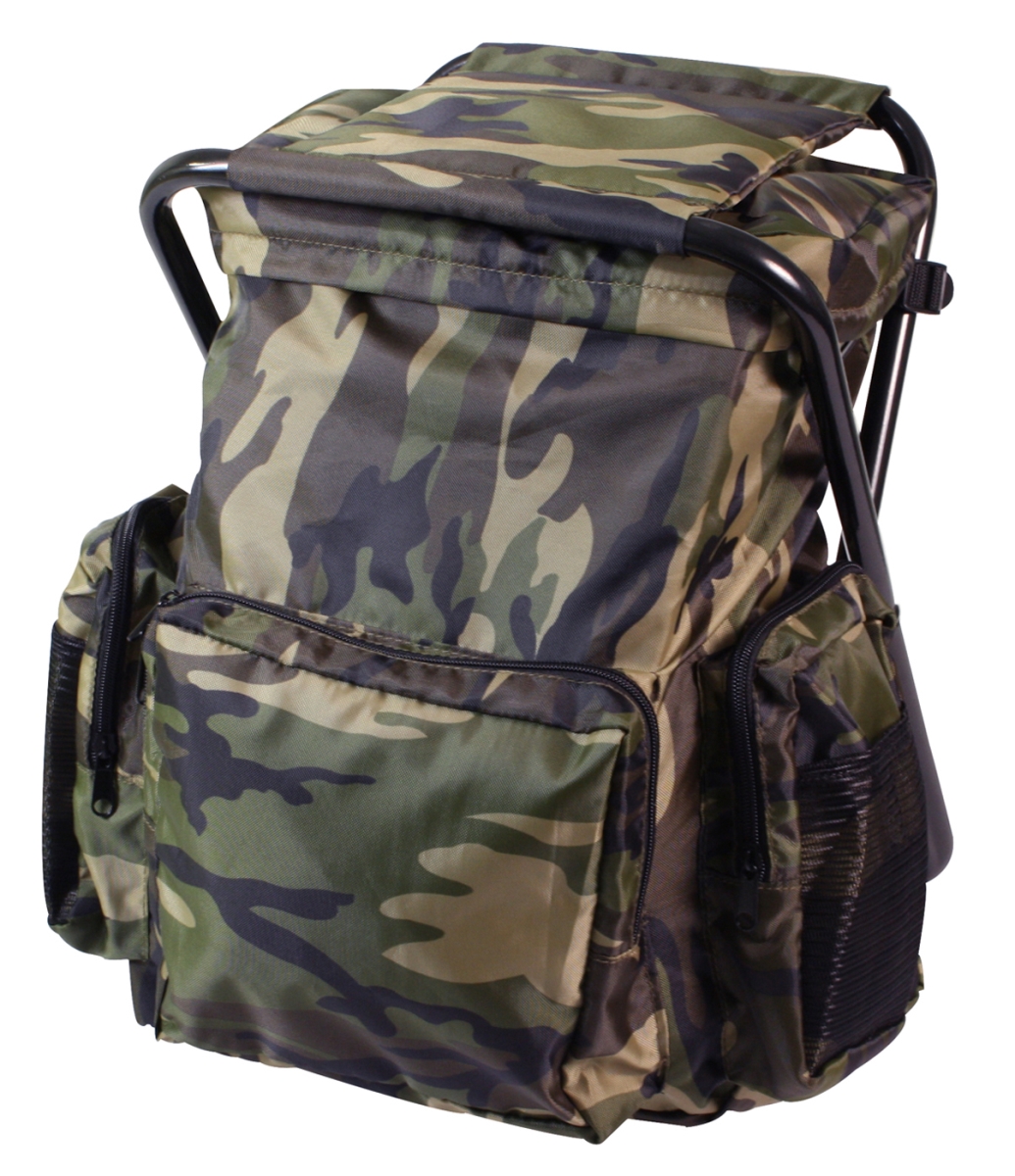 3469 Backpack & Stool Combo Pack, Woodland Camo