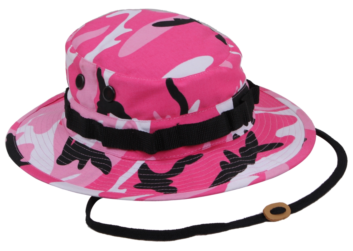 15852 Camo Boonie Hat, Pink Camo - Size 7.75