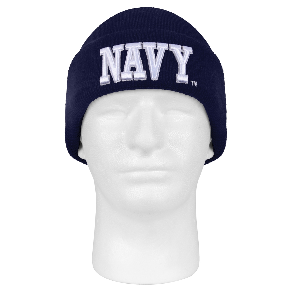 15906 Deluxe Navy Embroidered Watch Caps