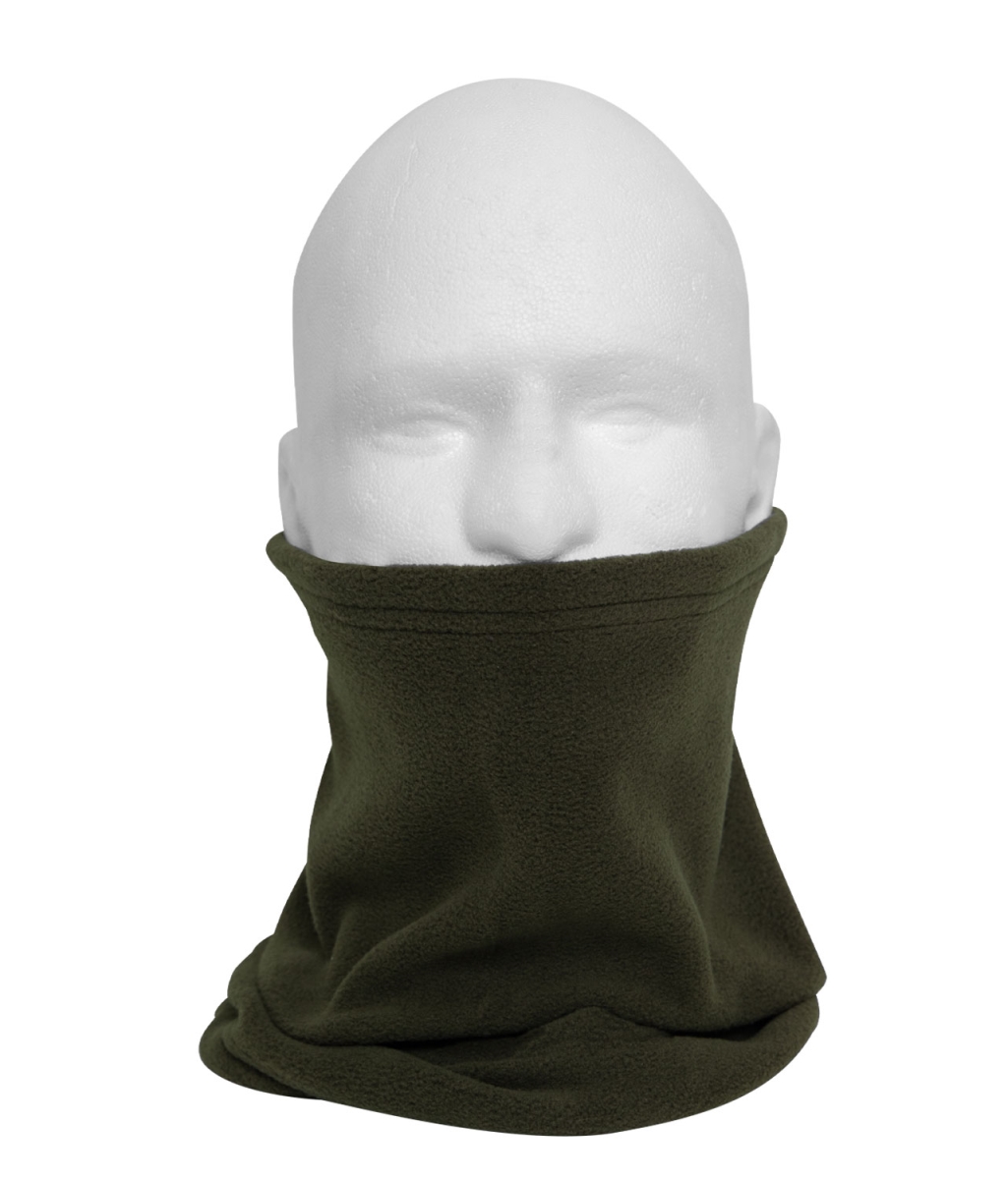 18954 Polar Fleece Neck Warmer Winter Hats, Olive Drab