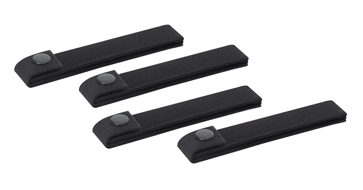 19696 Molle Replacement Straps, Black - Pack of 4