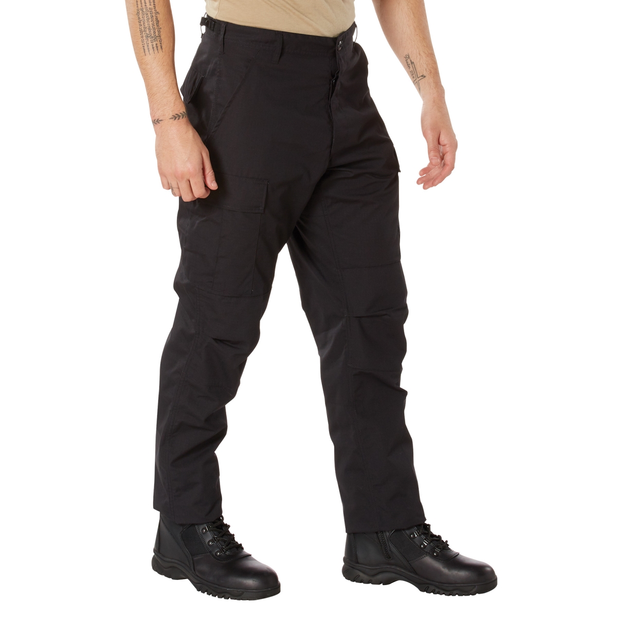 6253 Swat Cloth Battle Dress Uniform Pants, Black - Medium