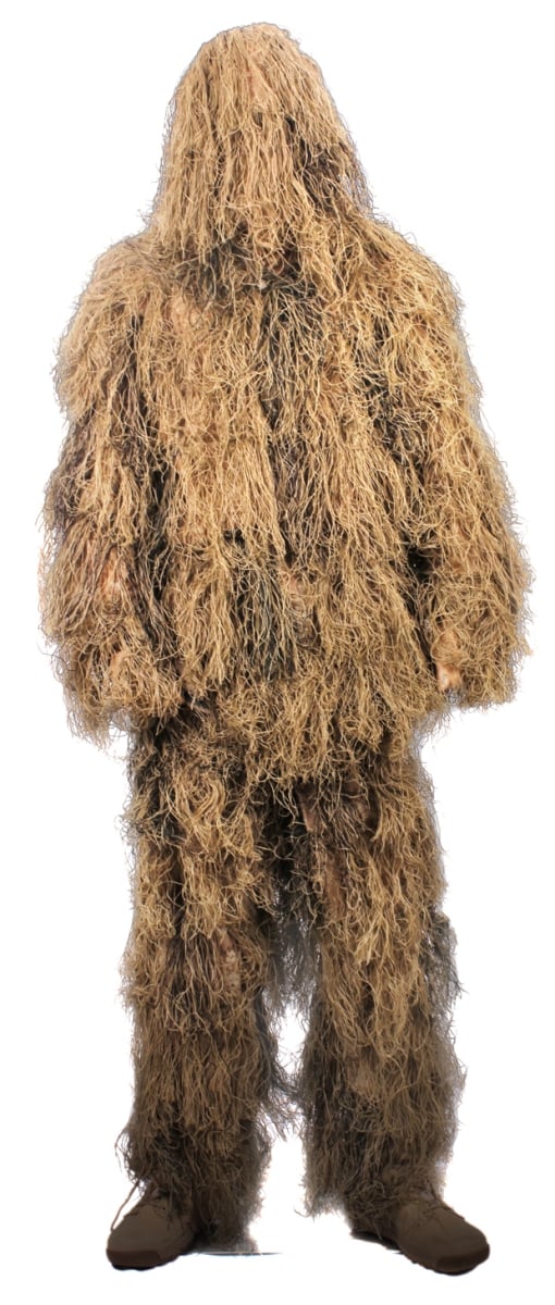 17232 Lightweight All Purpose Ghillie Suit, Desert Tan - Extra Large & 2XL