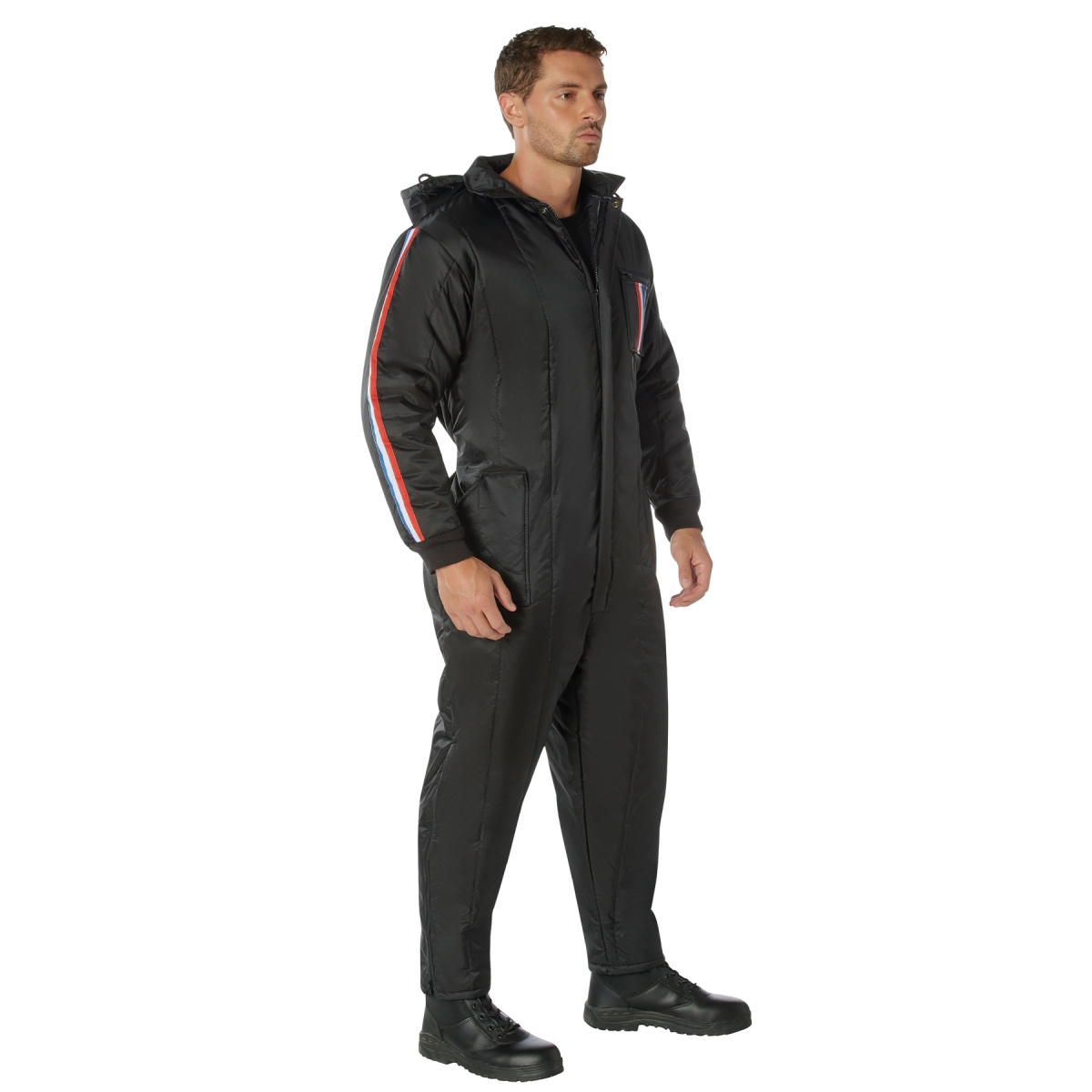 7857 Men Ski & Rescue Suit, Black - Medium