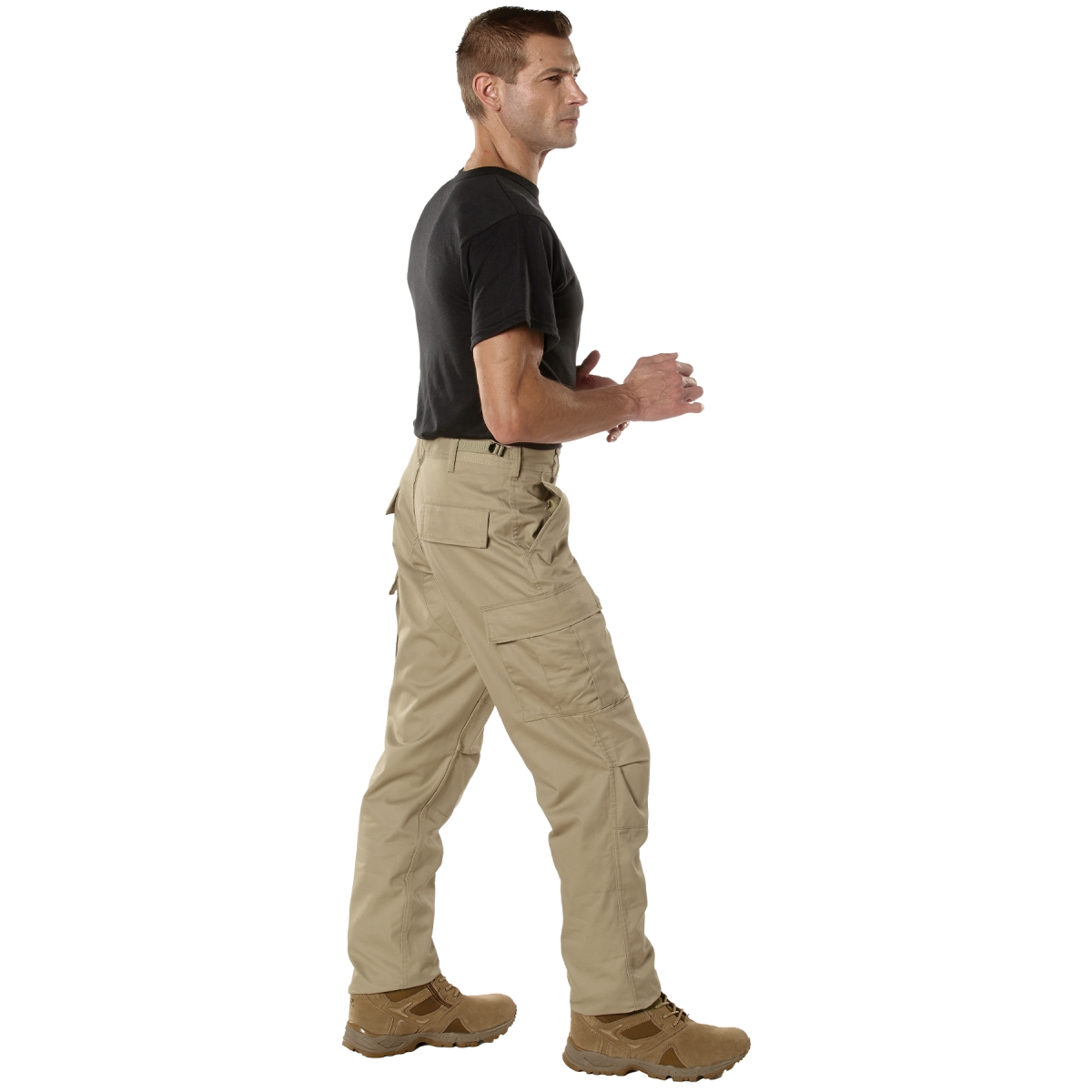 8942 Men Tactical Battle Dress Uniform Long Pants, Khaki - Medium