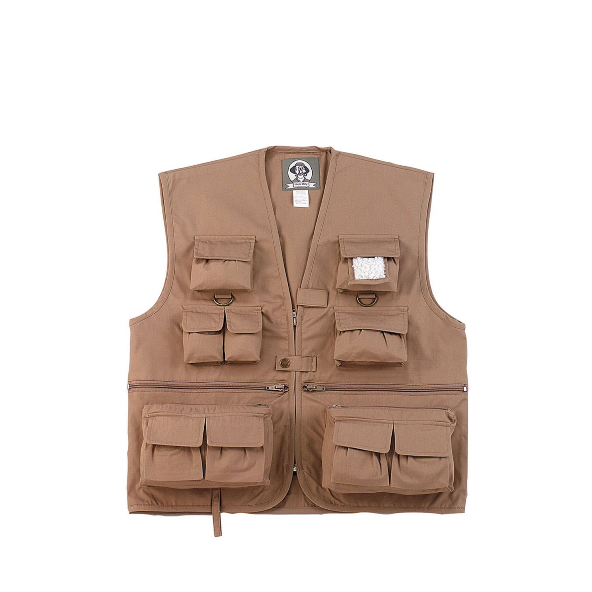 9856 Men Kids Uncle Milty Travel Vest, Khaki - Medium