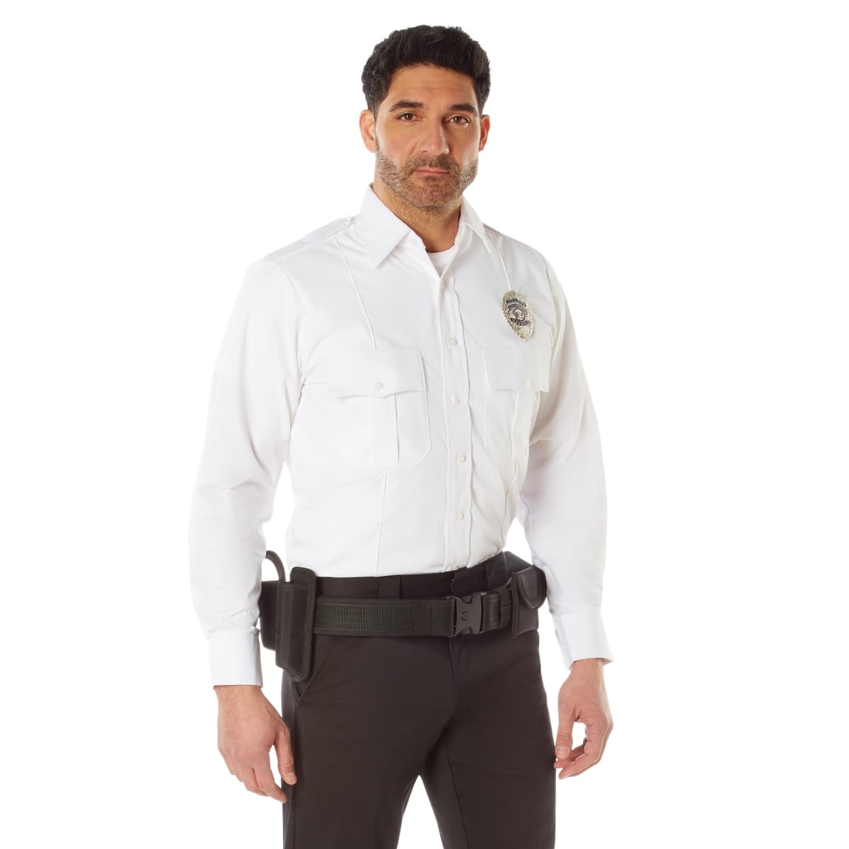 1690 Long Sleeve Uniform Shirt, White - Small