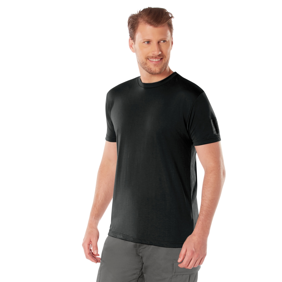 19083 Tactical Athletic Fit Short Sleeve T-Shirt, Black - Extra Large