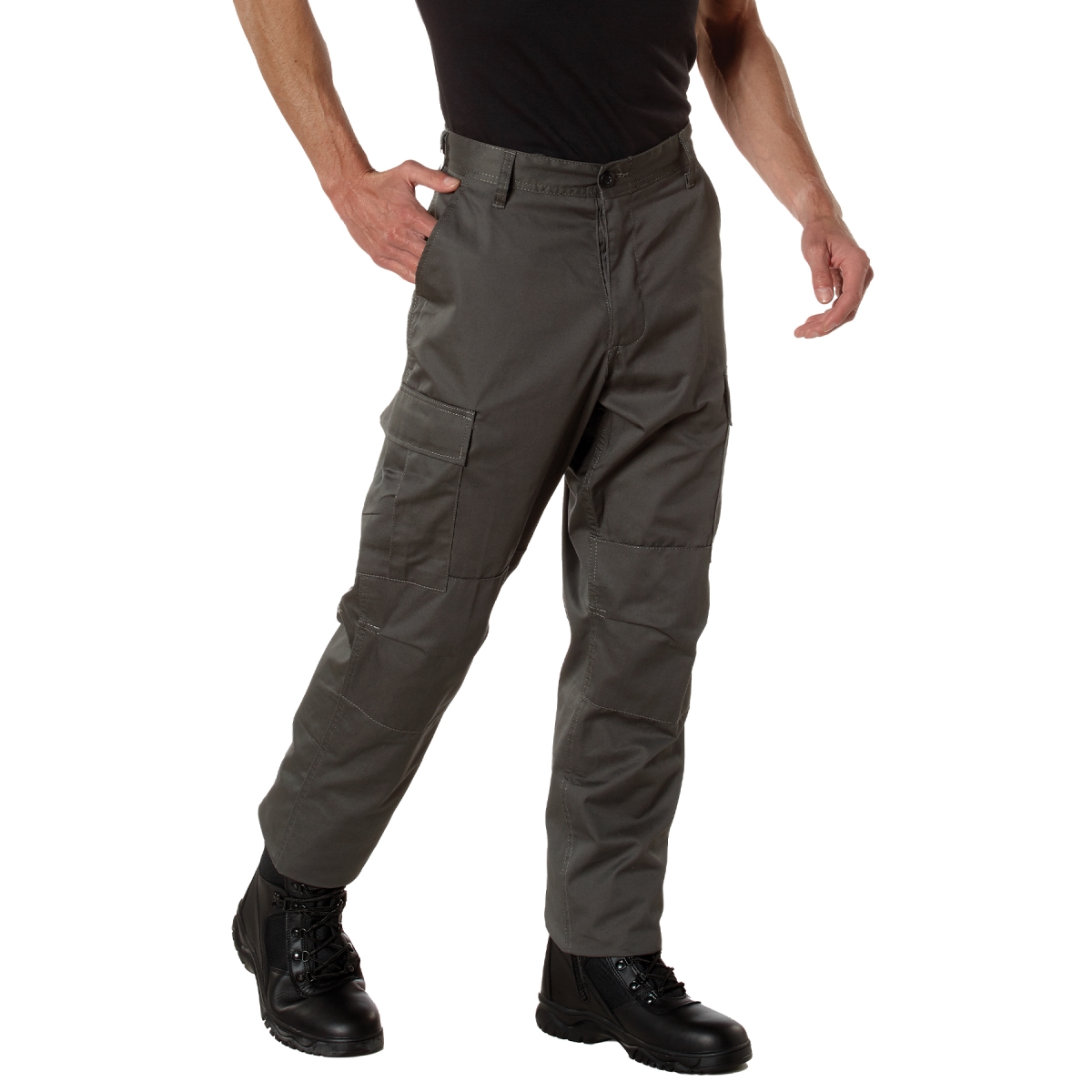 19631 Men Tactical Battle Dress Uniform Pants, Charcoal Gray - Extra Large