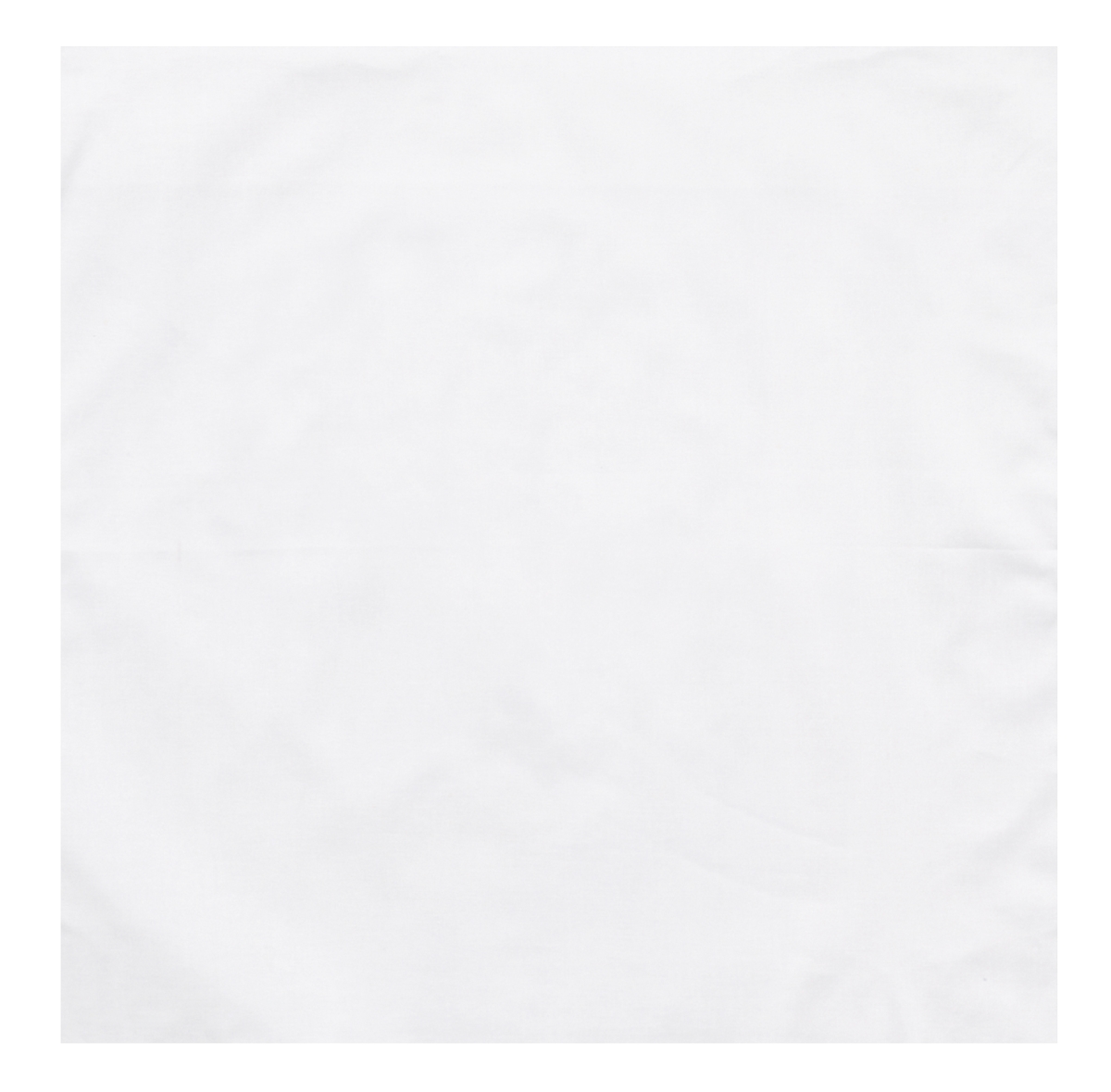 2757 Solid Color Bandana, White