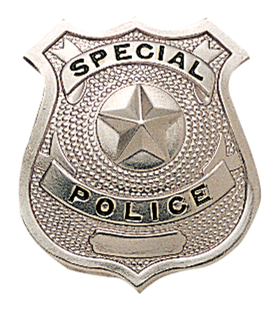 874 Special Police Decal, Silver