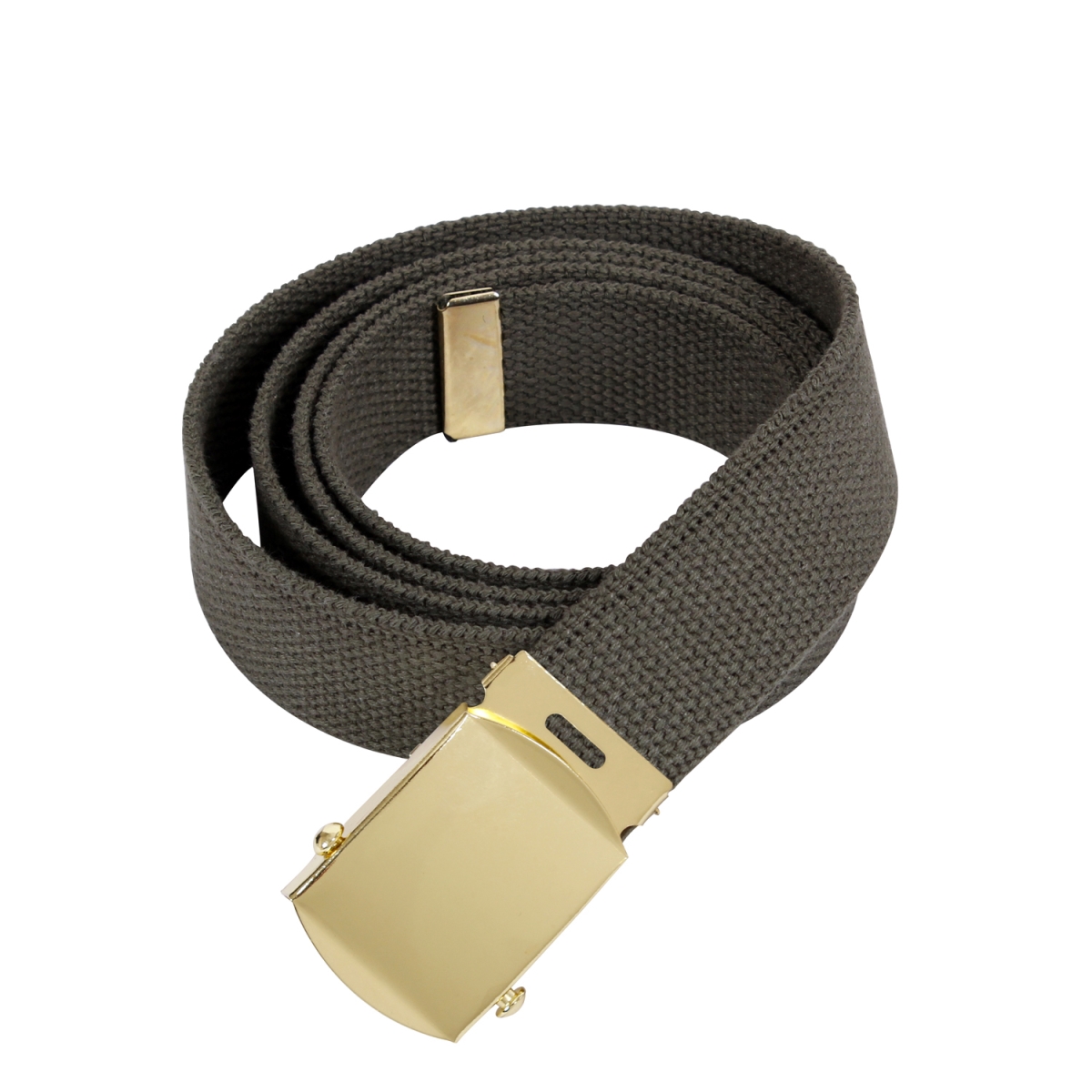 3021 64 in. Long Military Web Belts, Olive Drab & Gold